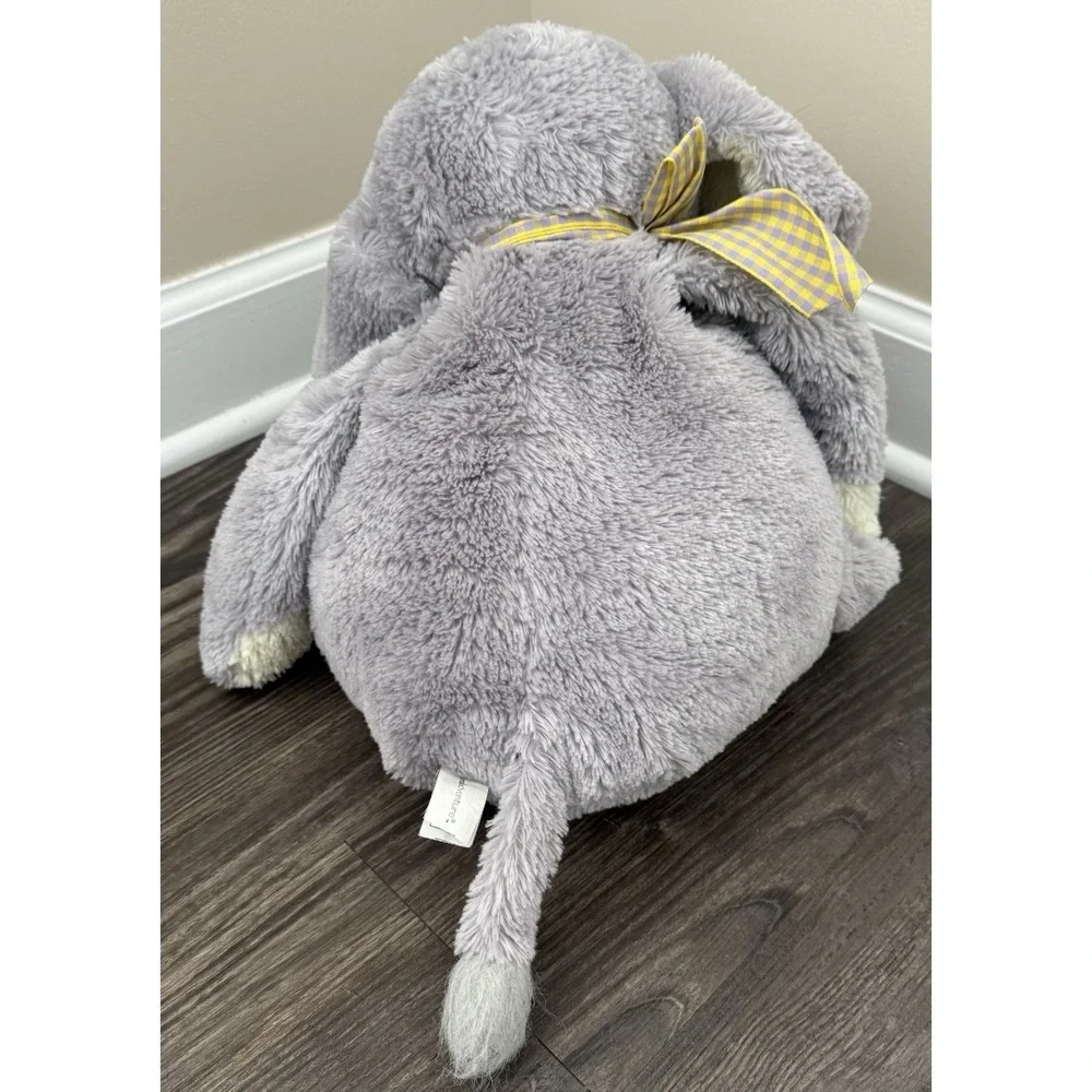 Vintage 2004 Animal Adventure Gray Elephant Sitting Stuffed Toy‎ Plush Soft Cozy